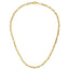 Collar de cadena de papel clip audaz de oro amarillo de 14 quilates