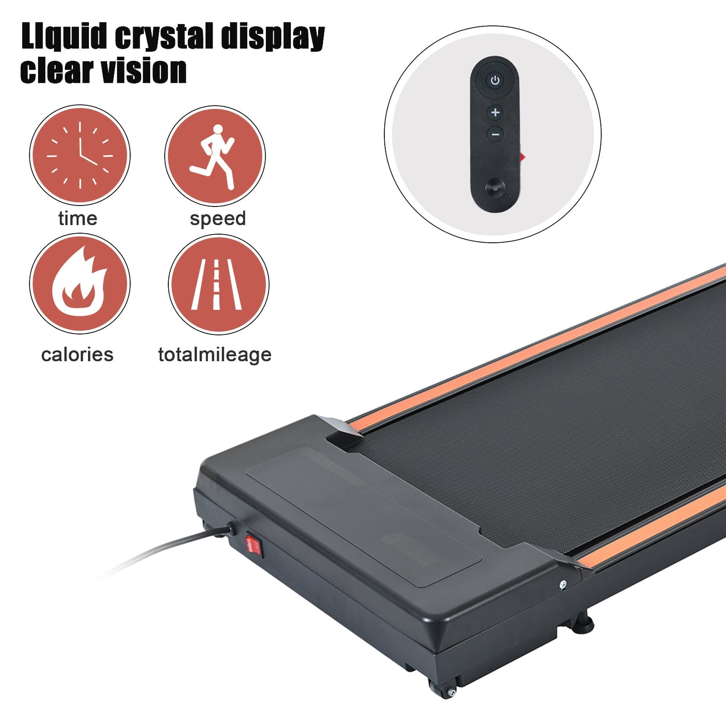 Tapis de course de bureau portable avec une capacité de 300 lb