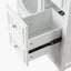30" Bathroom Vanity with Sink, Bathroom Vanity Cabinet with Three Drawers and Door, Solid Wood and MDF, White - Korvel