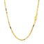 Cadena de Caja Semi Sólida de Oro Amarillo de 14k - 1.6mm