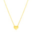 Collar Mini Corazón Pulido de Oro Amarillo de 14k