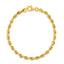 Bracelet en chaîne en soie en or jaune 14k (4,30 mm)