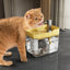 Automatic cat water fountain with filter, USB-powered, anti-dry & circular filtration. - Korvel