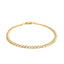14k Two Tone Gold Pave Curb Bracelet - 3.6mm