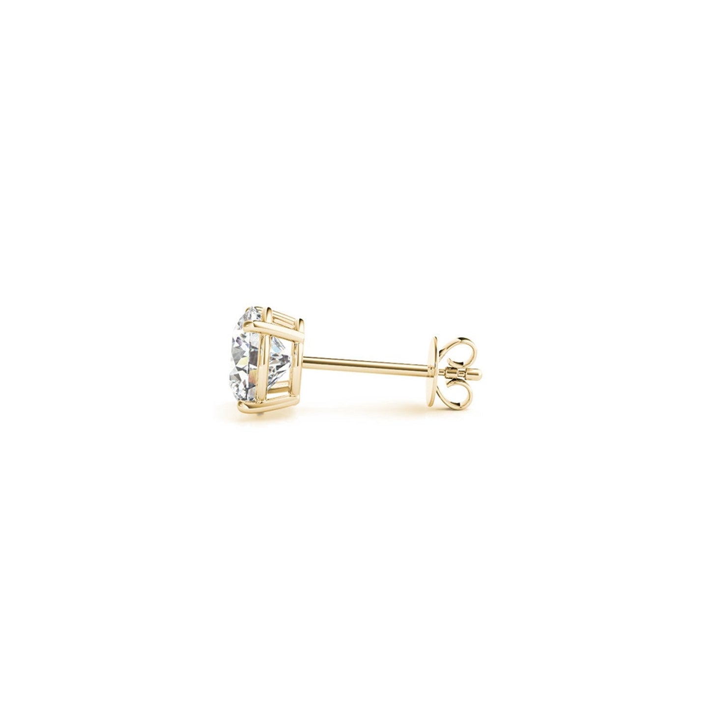 1 1/2 cttw Lab Grown Diamond Stud Earrings in 14k Yellow Gold