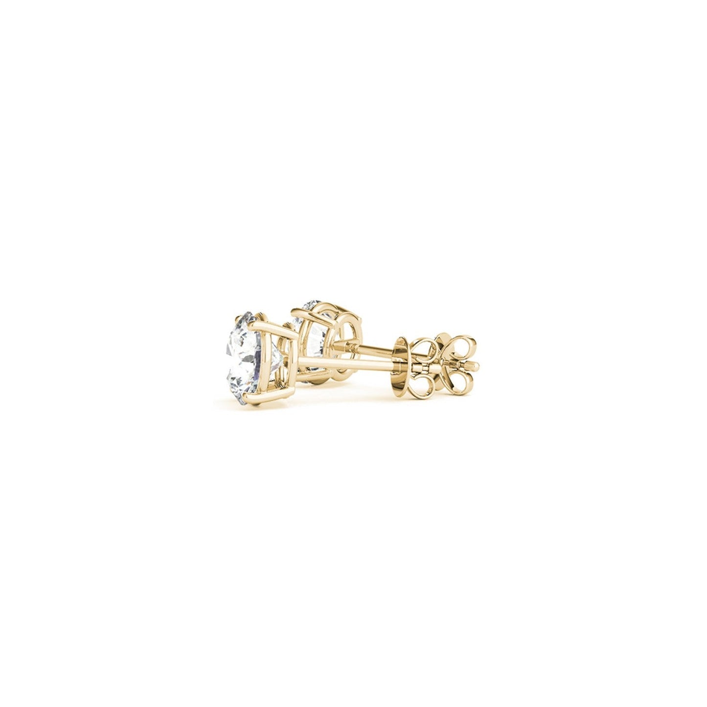 1 1/2 cttw Lab Grown Diamond Stud Earrings in 14k Yellow Gold