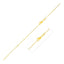 Collier en chaîne câblée extensible en or jaune 14 carats