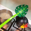 Premium Green Leaf Slotted Spoon - High Temperature Resistant