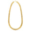 Collier en chaîne à maillons panthère facettés en or jaune 14 carats