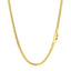 Cadena Cubana Clásica Sólida de Oro Amarillo de 14k - 2.6mm
