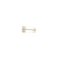 Lab Grown Round Diamond Stud Earrings in 14k Yellow Gold