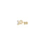 Lab Grown Round Diamond Stud Earrings in 14k Yellow Gold