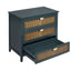 3 Drawer Cabinet Natural rattan American Furniture Suitable for bedroom living room study - Korvel