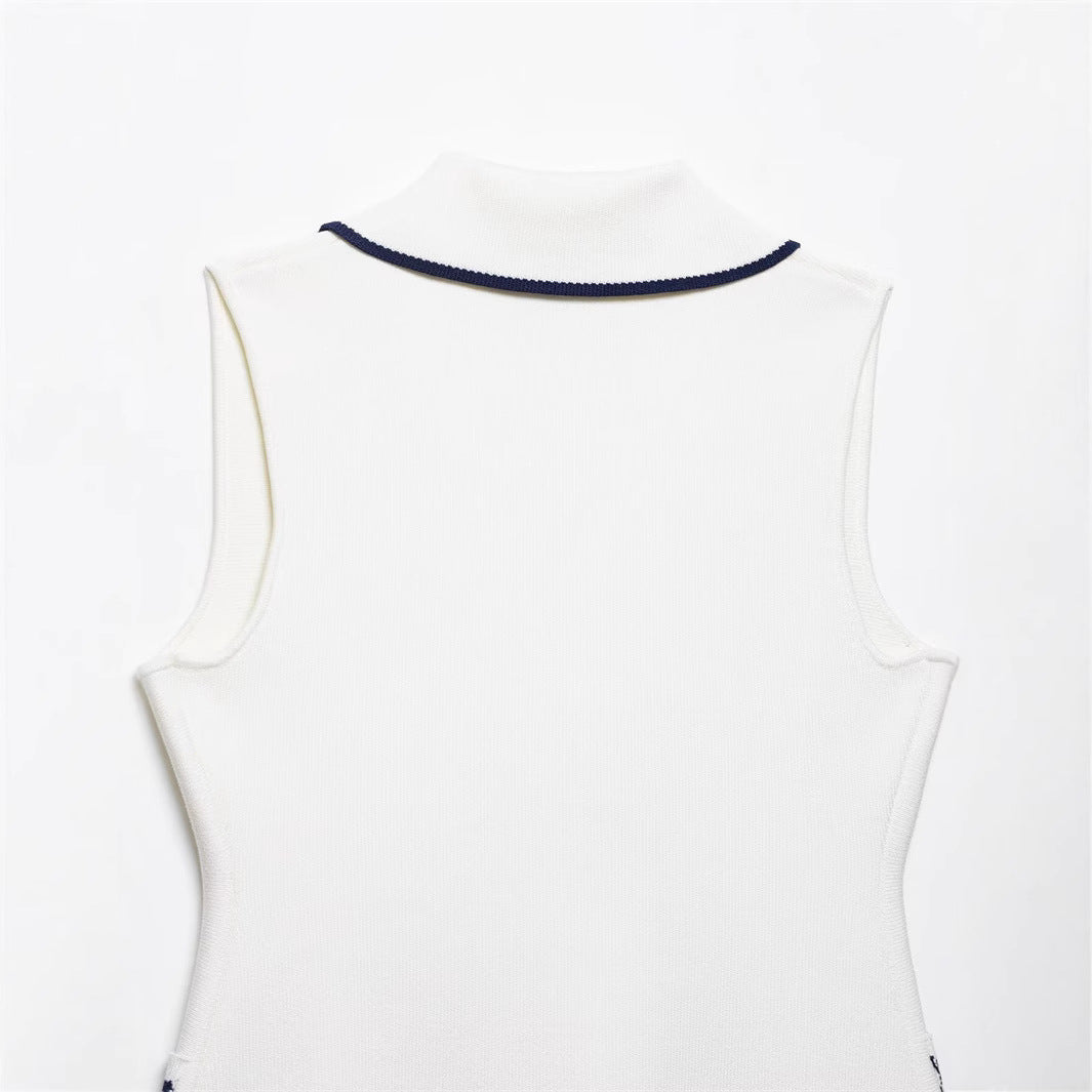 Stylish Women's Sleeveless Knit Tank Top