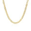 Chaîne Curb Pave en Or Bicolore 14k - 3,2 mm