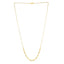 Collier en papier clip en or jaune 14 carats avec perles