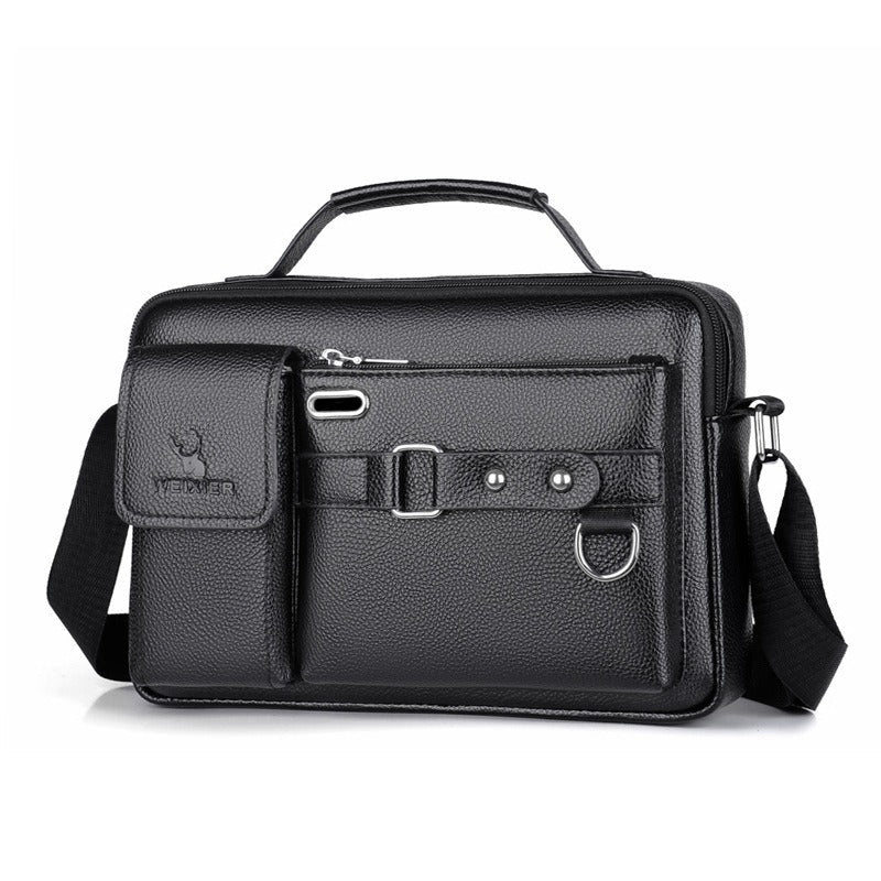 One Shoulder Bag Men's Cross Shoulder Bag Casual Handbag Business One Shoulder Cross Body Bag Men's Satchel Design Hanging Bag - Korvel