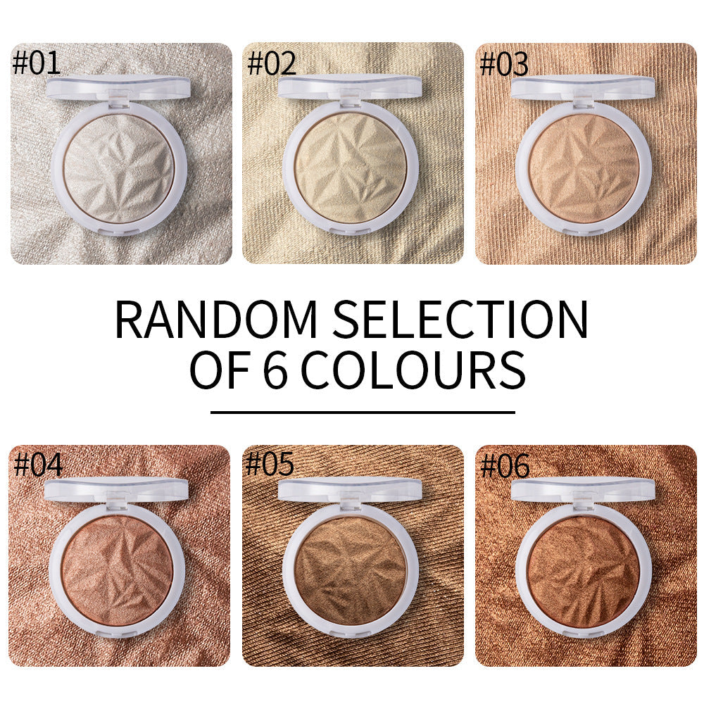 Makeup Monochromatic Diamond Polarized Highlight Powder Long-lasting Brightening, Fixing and Repairing Highlight Powder - Korvel