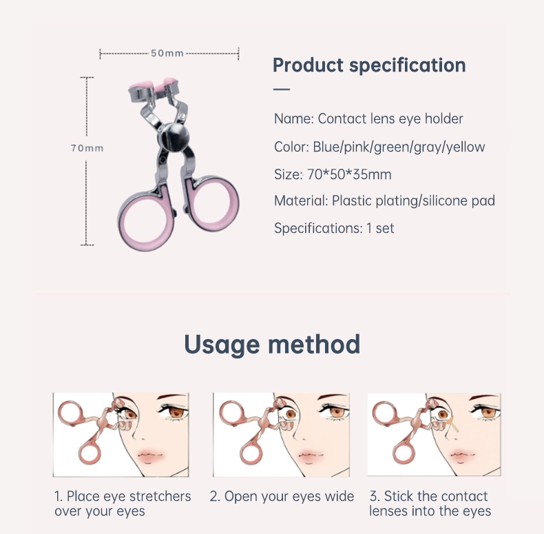 Eye Care Contact Lenses Inserter Remover Plastic Soft Tip Tweezer Stick Wearing Tools Lens Accessories Accessories - Korvel