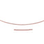 Collier en chaîne Omega rond en or rose 14 carats