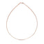 Collier en chaîne Omega rond en or rose 14 carats