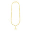 14k Yellow Gold Alternating Oval and Round Chain Necklace