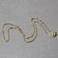 14K Yellow Gold Fine Paperclip Chain Necklace