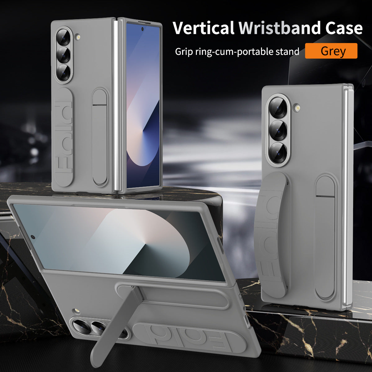 Premium Samsung Z Fold 6 Vertical Wristband Case