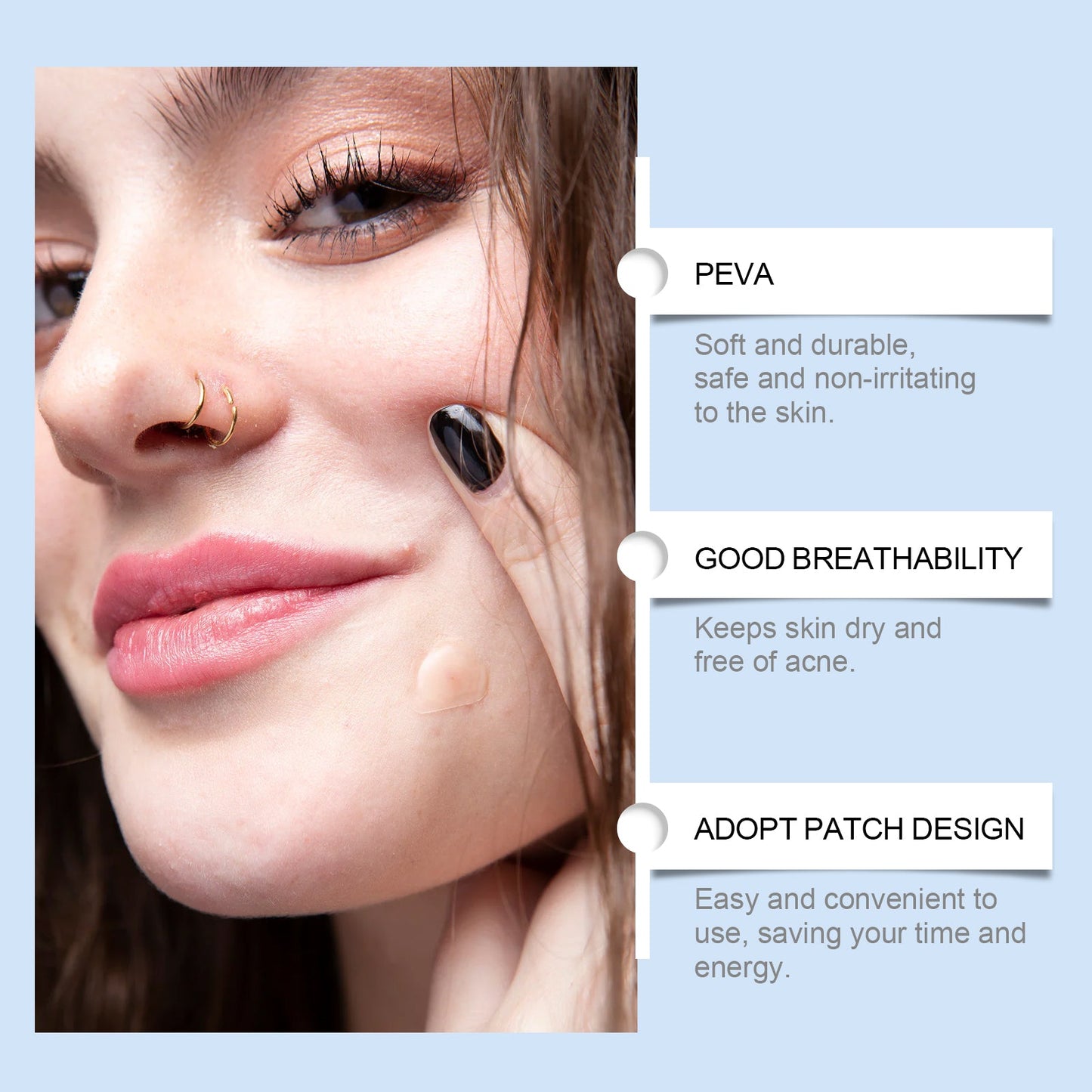 Cloud Acne Patch Repair Mild Facial Skin Clean Acne Skin Delicate Skin Care Patch - Korvel