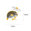 CINDY XIANG Cute Hedgehog Brooch Fashion Daisy Brooches For Women Animal Jewelry Funny Winter Design High Quality - Korvel