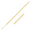 Pulsera de cuentas de oro amarillo de 14k - Diseño elegante