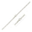 Collier en Chaîne Paperclip en Argent Sterling Plaqué Rhodium
