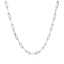 Collier en Chaîne Paperclip en Argent Sterling Plaqué Rhodium