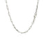 Collier en Chaîne Paperclip en Argent Sterling Plaqué Rhodium