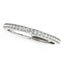 Bague de mariage en diamant classique en or blanc 14 carats