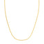 Collar de cadena de cable doble extensible de oro amarillo de 14k