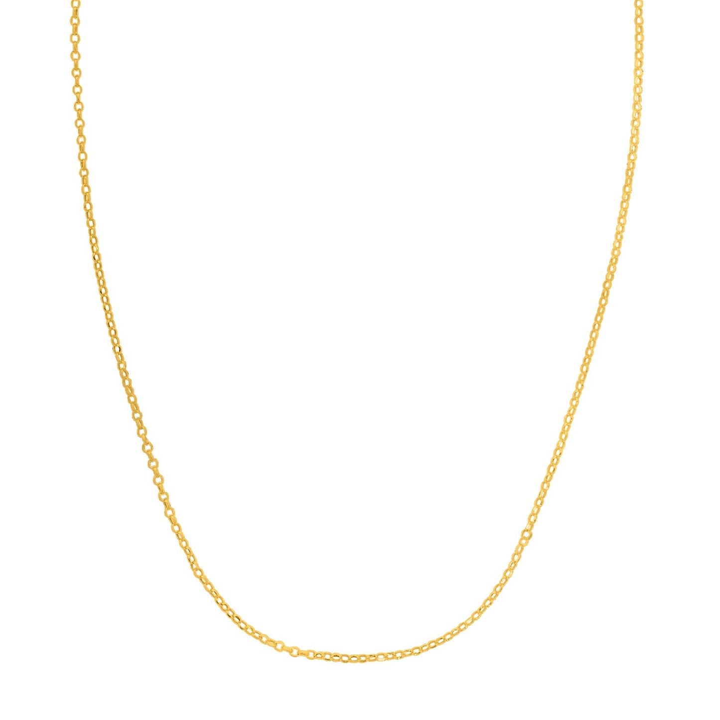 Collar de cadena de cable doble extensible de oro amarillo de 14k