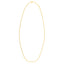 Collar de cadena de cable doble extensible de oro amarillo de 14k