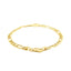 Pulsera de Cadena Figaro de Oro Amarillo de 14k con Corazón
