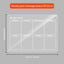 Acrylic message board magnetic refrigerator sticker household erasable calendar transparent note display board - Korvel