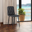 Dining Chairs Set of 4, Modern Kitchen Dining Room Chairs, PU Dining Chair Upholstered Cushion Seat and Sturdy Metal Legs - Korvel