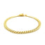 Pulsera Sólida Clásica Miami Cuban de Oro Amarillo de 10k