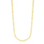 Collar de cadena de cable de oro amarillo de 14k