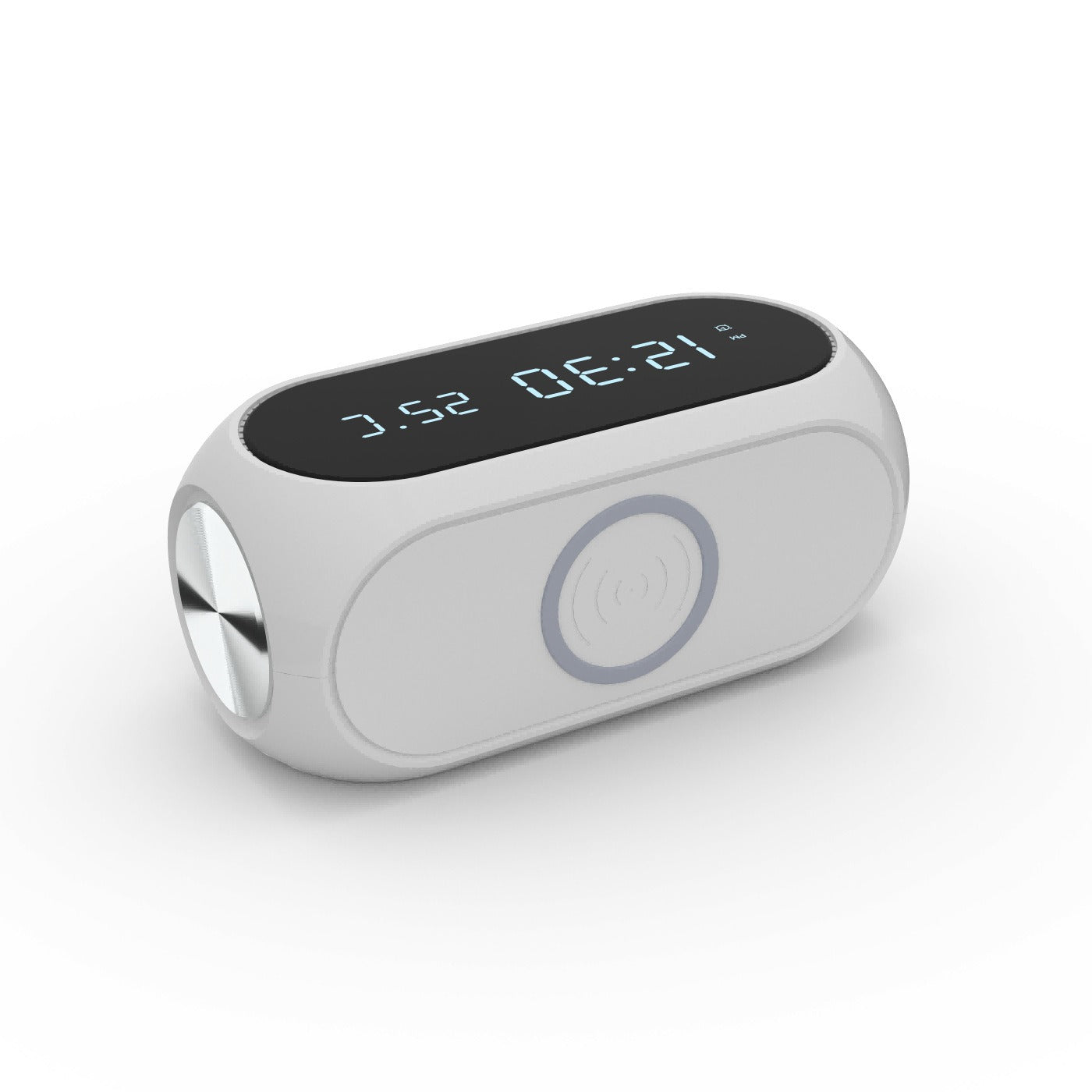 15W Wireless Charging Clock with Alarm and Thermometer