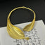Metal leaf shaped flower bracelet bracelet - Korvel
