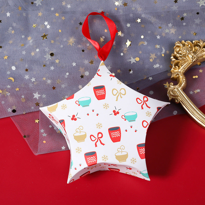 Christmas candy packaging box, Christmas gift box, new pentagonal star gift packaging box - Korvel
