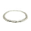 Rhodium Plated Sterling Silver Curb Style Bracelet