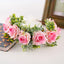 Handmade Velvet Flower Wreath - Adjustable Hair Accessory