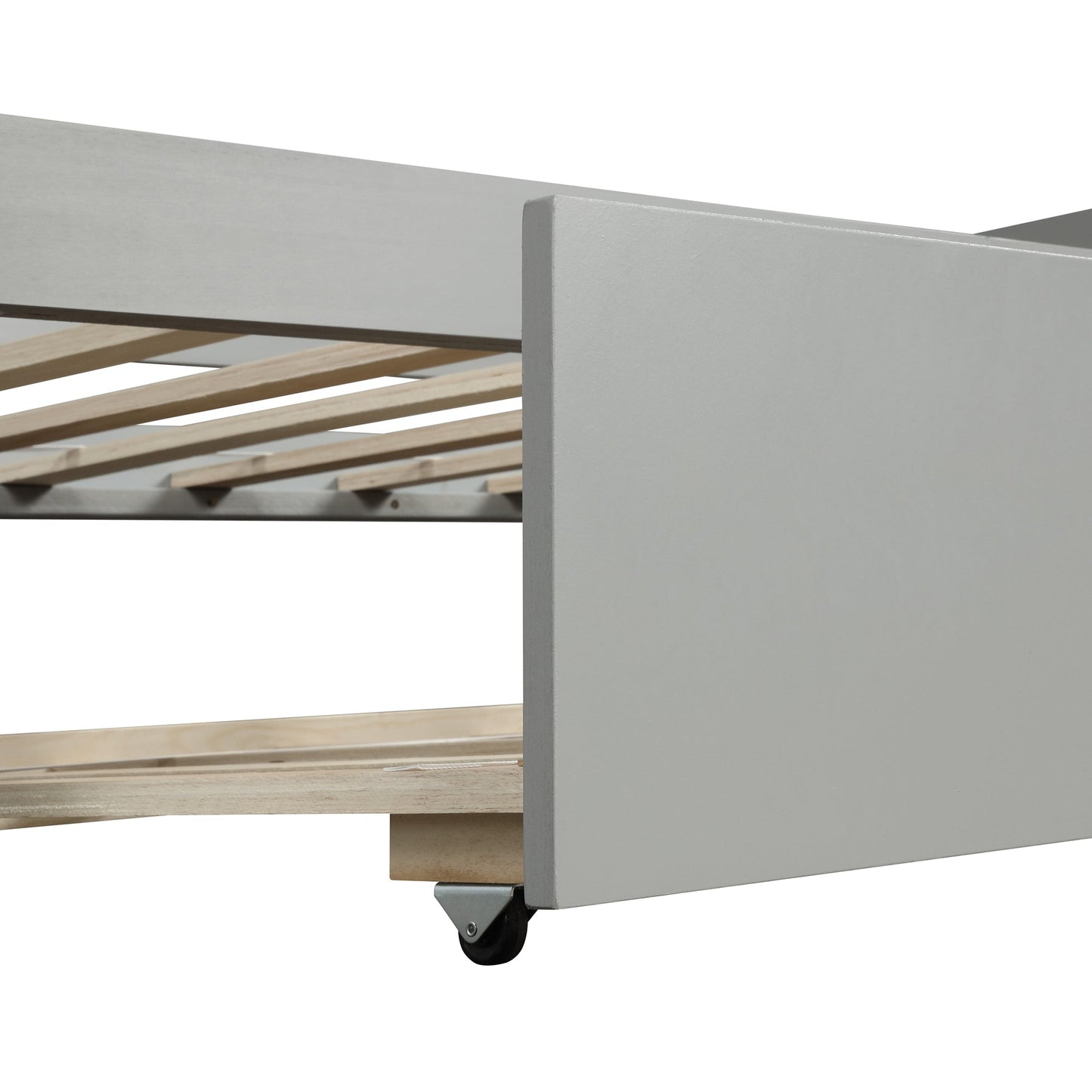 Daybed with Trundle Frame Set, Twin Size, Gray(New SKU:WF283064AAE) - Korvel