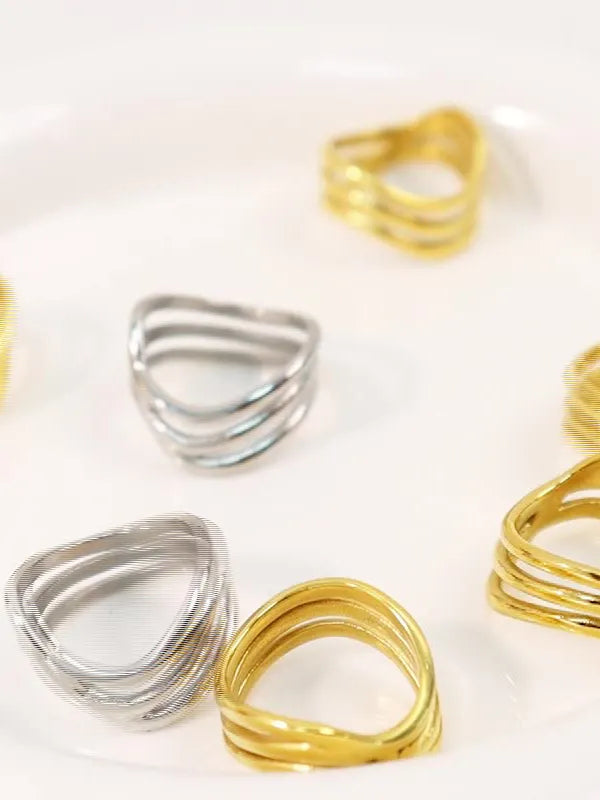 Non fading personalized fashionable light luxury versatile ring accessories for women - Korvel